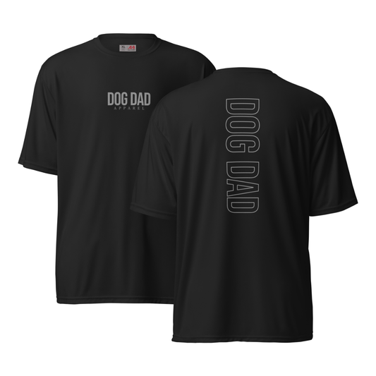Dog Dad Athletic Tee - Black/Grey