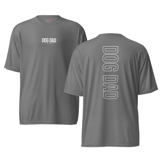 Dog Dad Athletic Tee - Grey/White