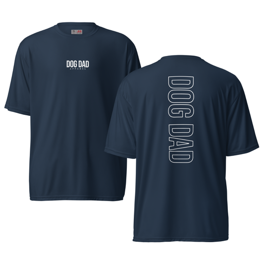 Dog Dad Athletic Tee - Navy/White