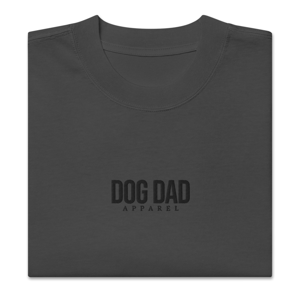 Dog Dad Apparel - Oversized Tee (Faded Black)