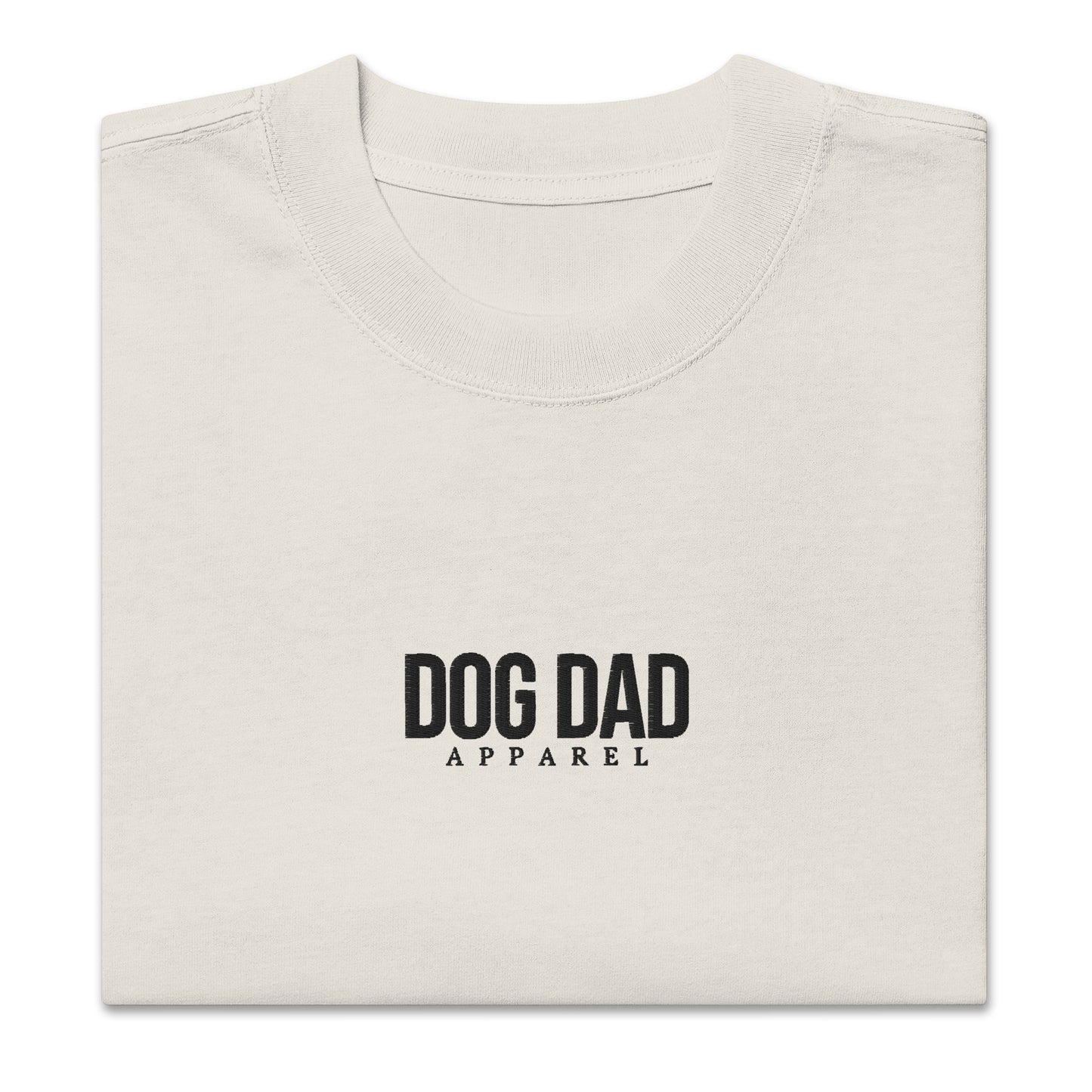Dog Dad Apparel - Oversized Tee (Faded Bone)
