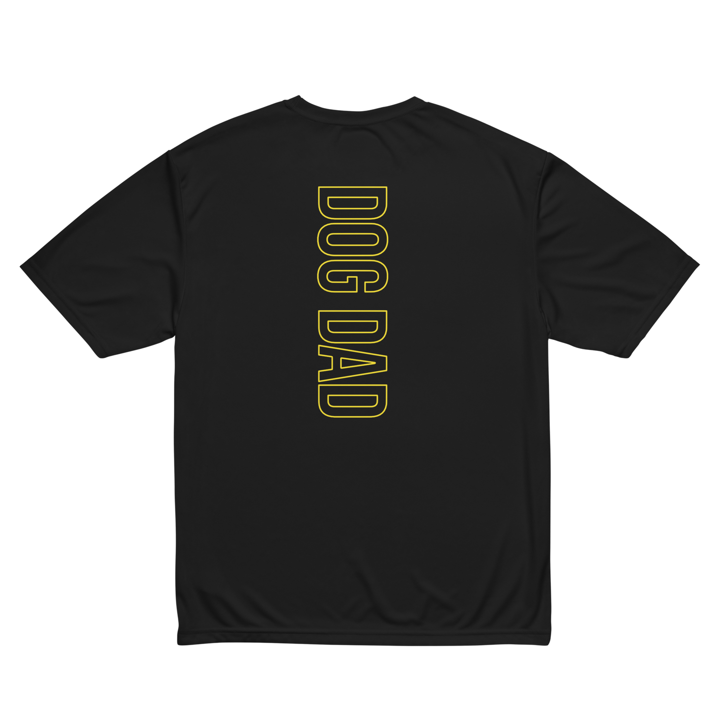 Dog Dad Athletic Tee - Black/Yellow