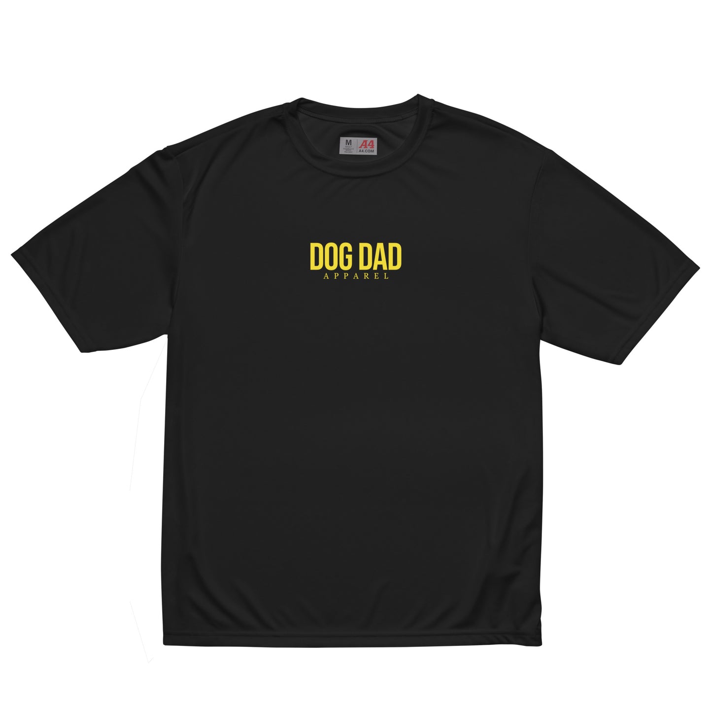 Dog Dad Athletic Tee - Black/Yellow