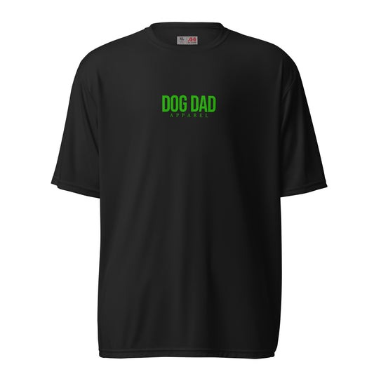Dog Dad Athletic Tee - Black/Green