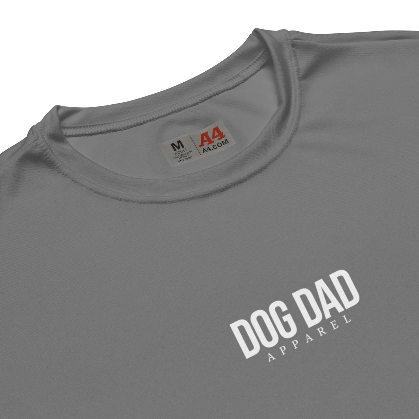 Dog Dad Athletic Tee - Grey/White