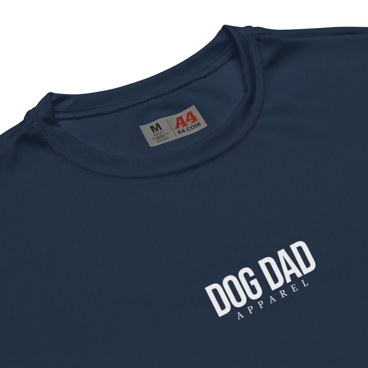 Dog Dad Athletic Tee - Navy/White